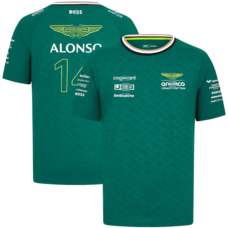 Camiseta Aston Martin Aramco Cognizant F1 Racing Team Verde 2023 Fernando Alonso #14